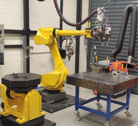 Remote laser processing station